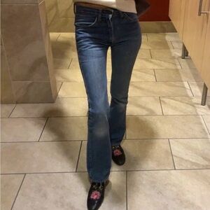 VINTAGE ORANGE TAB LEVIS BOOTCUT JEANS